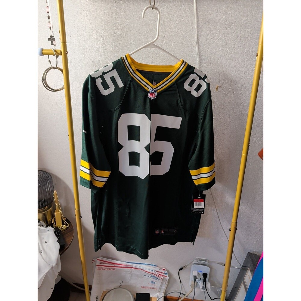 NFL NWT ON FIELD NFL #85 GREG JENNINGS NWT GREENBAY PACKERS Size Large